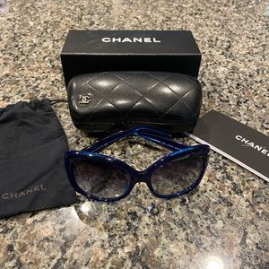Blue Chanel sunglasses
